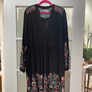 Anthropologie Floreat Avery Embroidered Dress